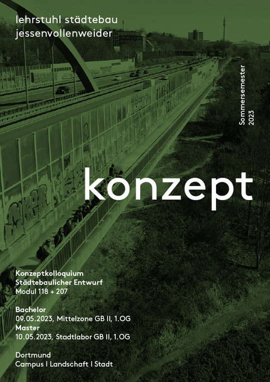 Das Bild zeigt das Plakat zum Konzeptkolloquium.