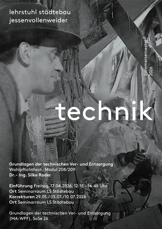 Semesterplakat zum WPF Grundlagen der Technischen Ver- und Entsorgung