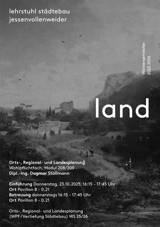 Plakat zur Veranstaltung Orts Regional und Landesplanung