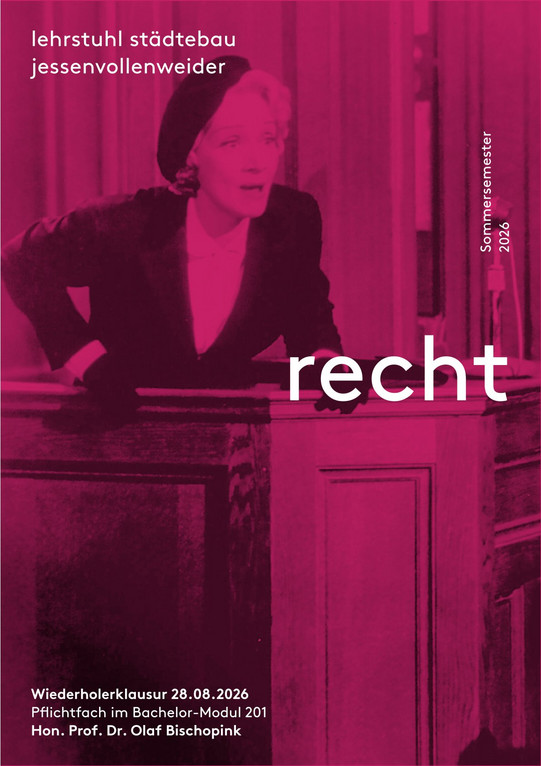 Semesterplakat zum Pflichtfach Öffentliches Baurecht