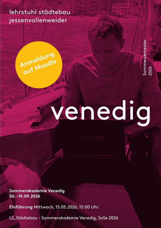 Semesterplakat zum Wahlpflichtfach Sommerakademie Venedig