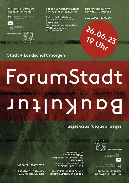Plakat zur Veranstaltung Forum Stadtbaukultur