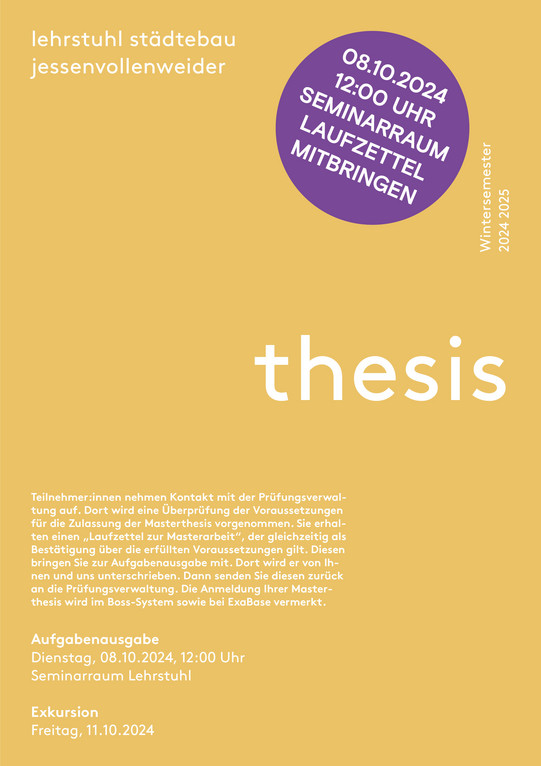 Aufgabenausgabe Masterthesis