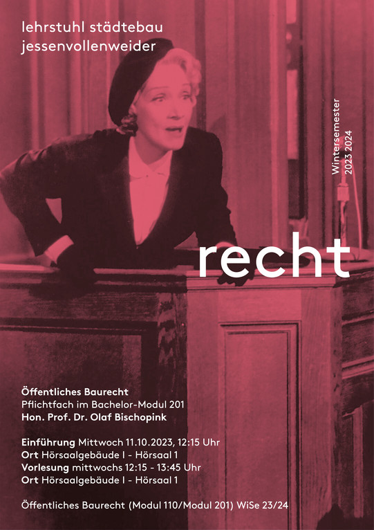 Plakat zur Lehrveranstaltung