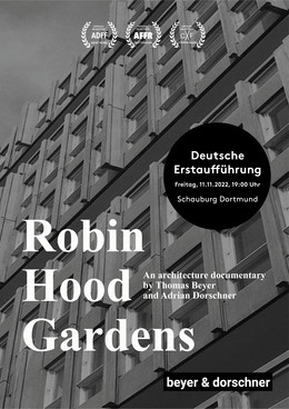 Plakat zur deutschen Erstaufführung des Films Robin Hood Gardens
